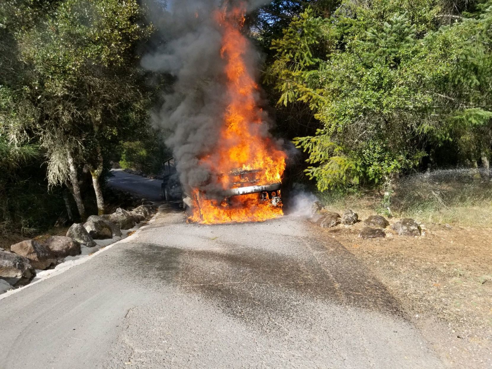 Calistoga truck fire